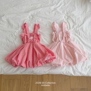 予約： Picnic Overall One-Piece 〔ninibello〕