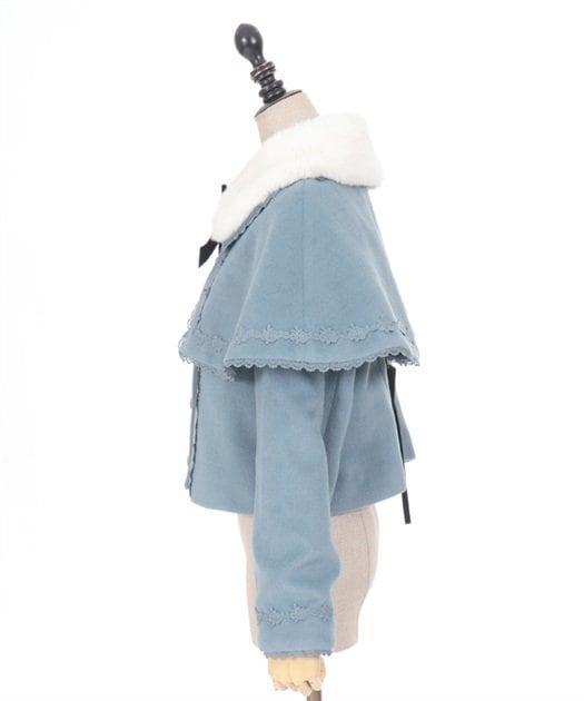 ケープ付ショートコート / a. axes femme【返品・交換・申込撤回不可 