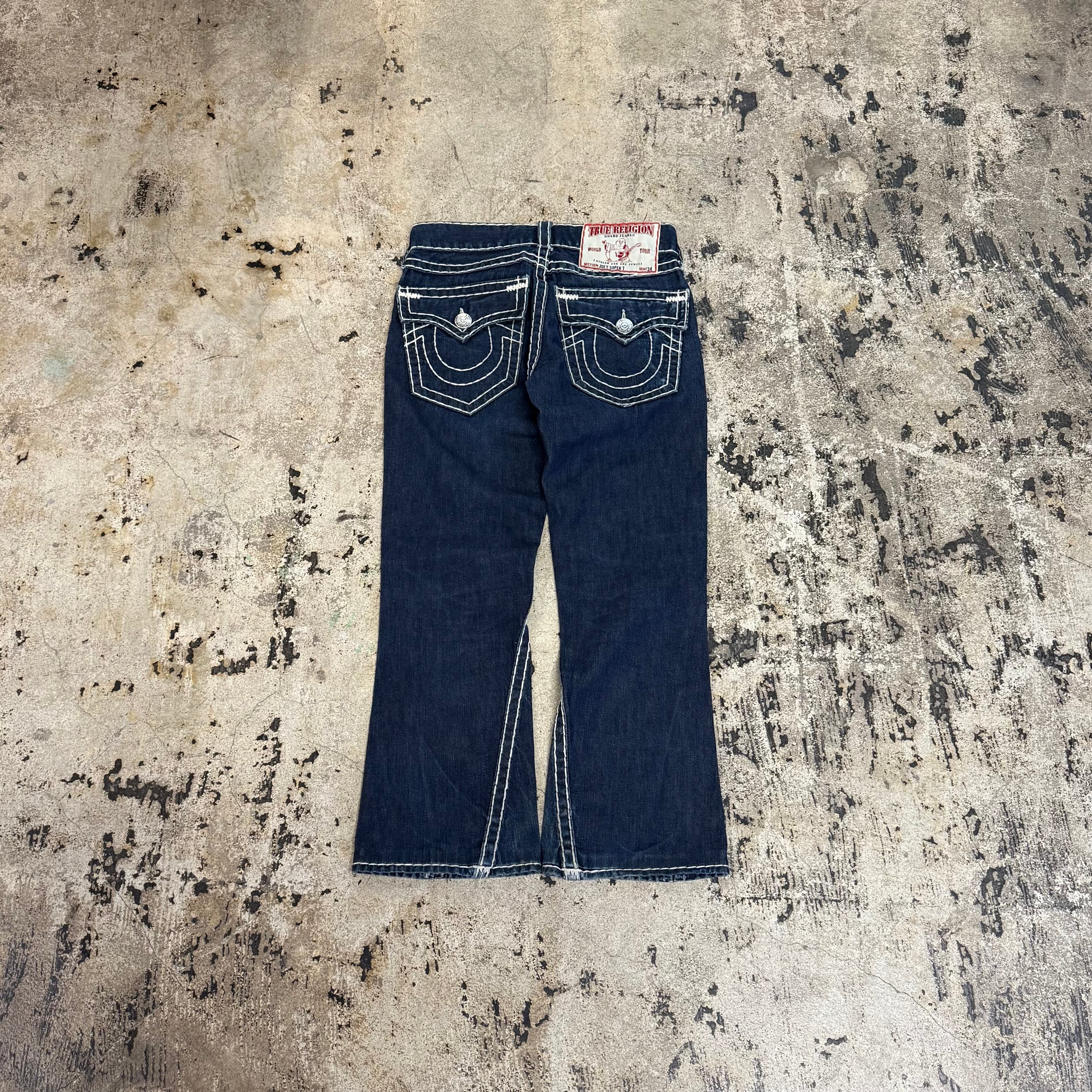 00s TRUE RELIGION JOEY SUPER T STITCH FLARE DENIM | GALAXIES