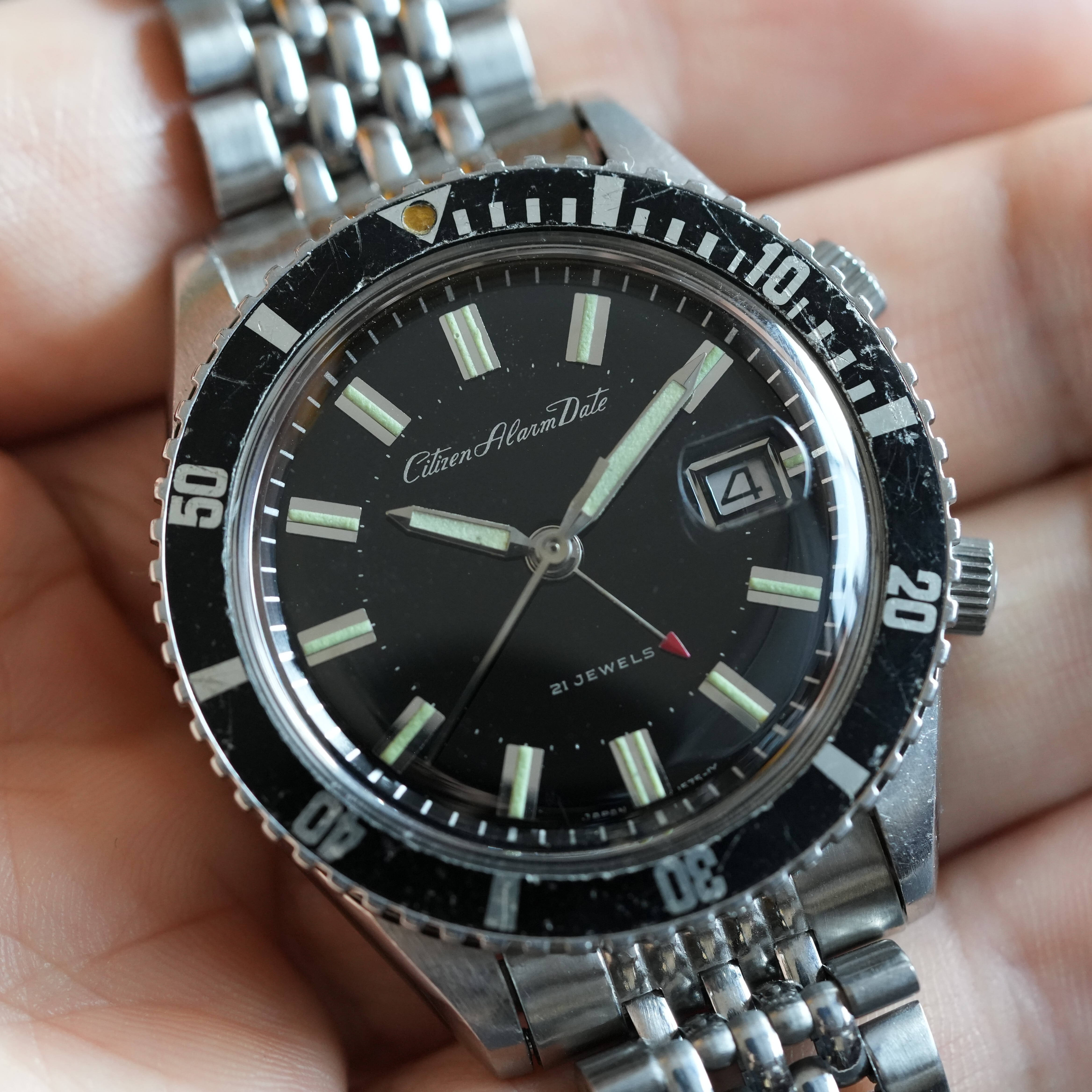 CTIZEN】 Alarm Date／Ref.52902-Y／Diver／シチズン アラームデイト