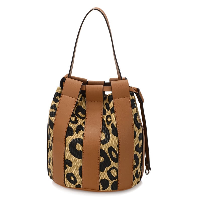 【SELECT】ヒョウ柄 ハンド・ショルダー 2WAYバッグ