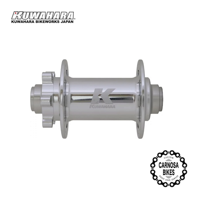 【KUWAHARA】Diavolo V2 Boost Front [ディアボロ ブイツー ブースト フロント] ハブ 32H 15×110mm 新色 Silver