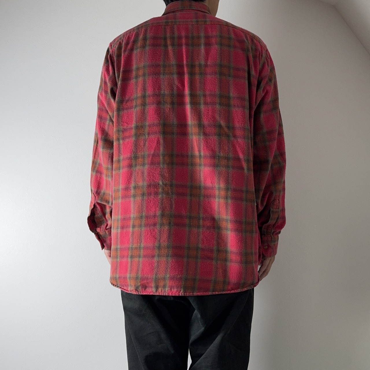 90s L.L.Bean flannel shirt "made in USA" XL 古着 - 17
