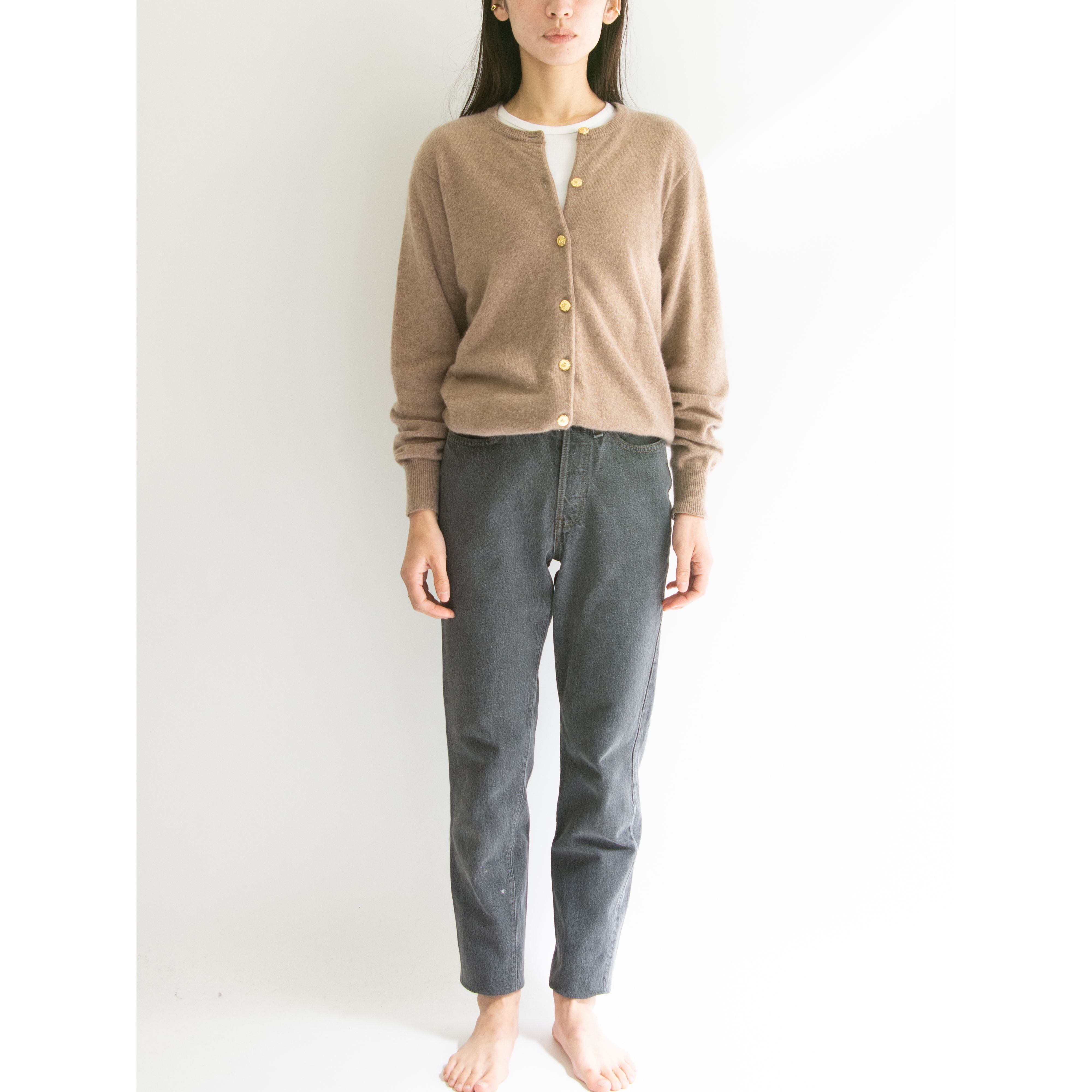 Unknown Brand】Made in China 100% Cashmere Knit Cardigan（カシミヤ