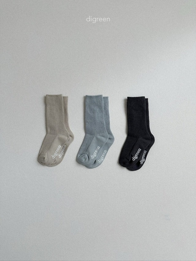 【即納】digreen/ Gray socks set