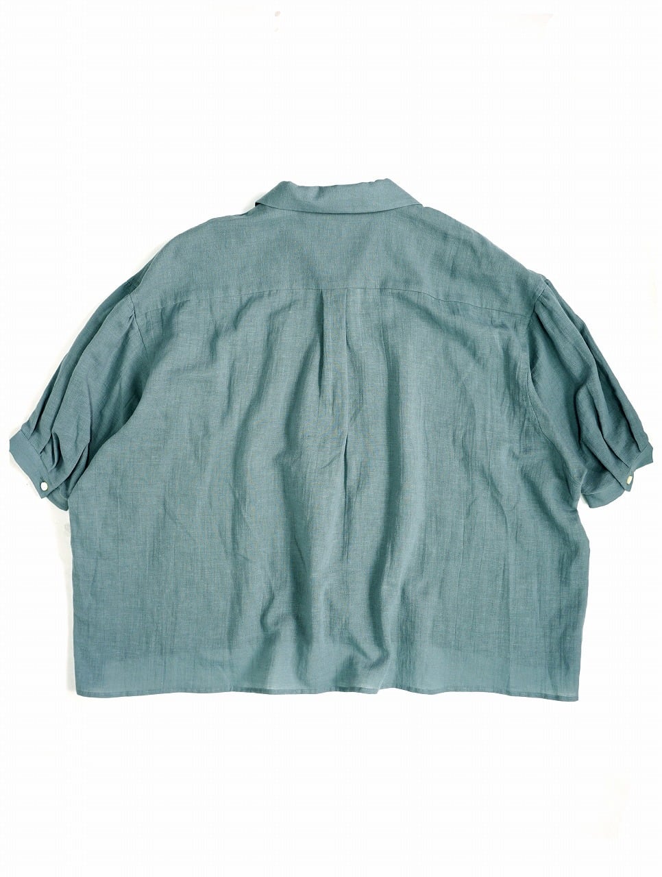 Hemp Gauze Open Collar S/S Shirt