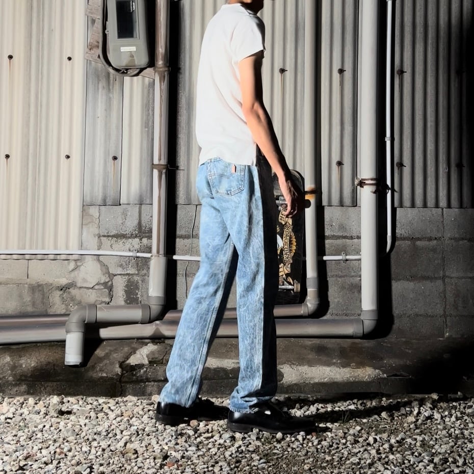 90s “Levis 501” W31L32 chemical washed denim pants made in 90s “Levis 501” W31L32 chemical washed denim pants made in