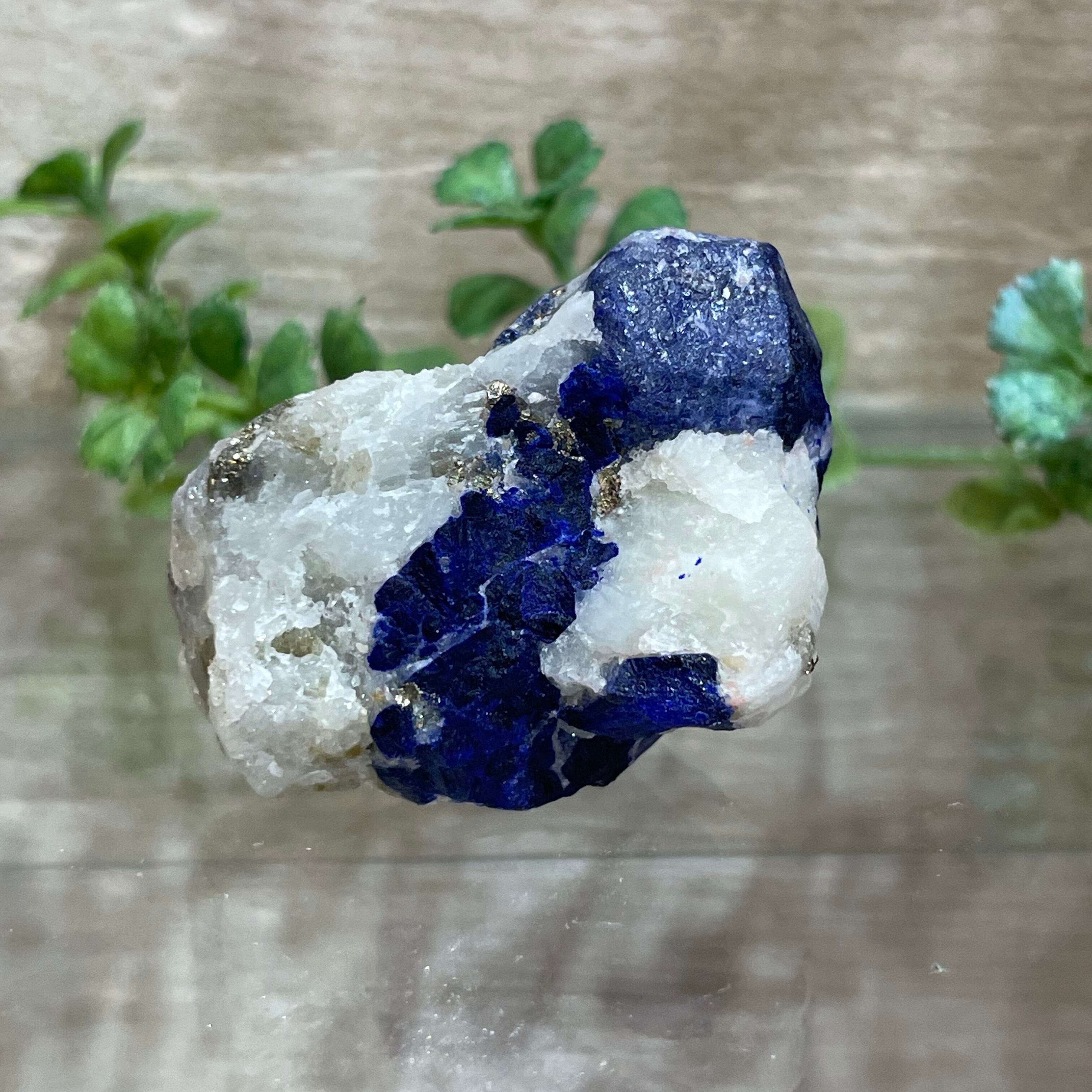 アフガニスタン　バイカラーアラゴナイト/アズライト原石　鉱物 新品 アフガニスタン産 ラズライトインソーダライト ルース