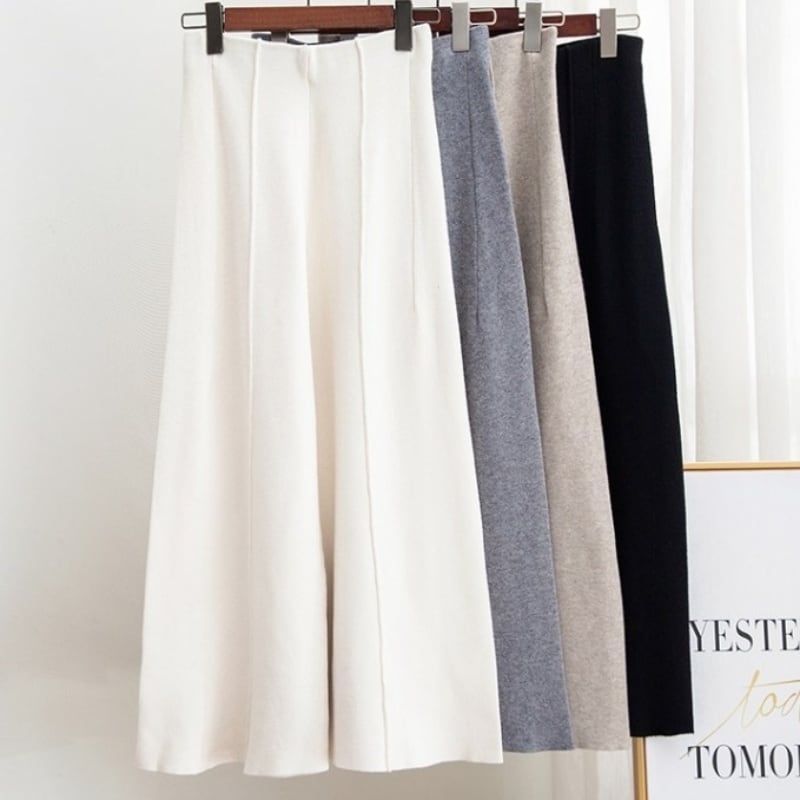 センタープレスハイウエストワイドパンツ Me0808