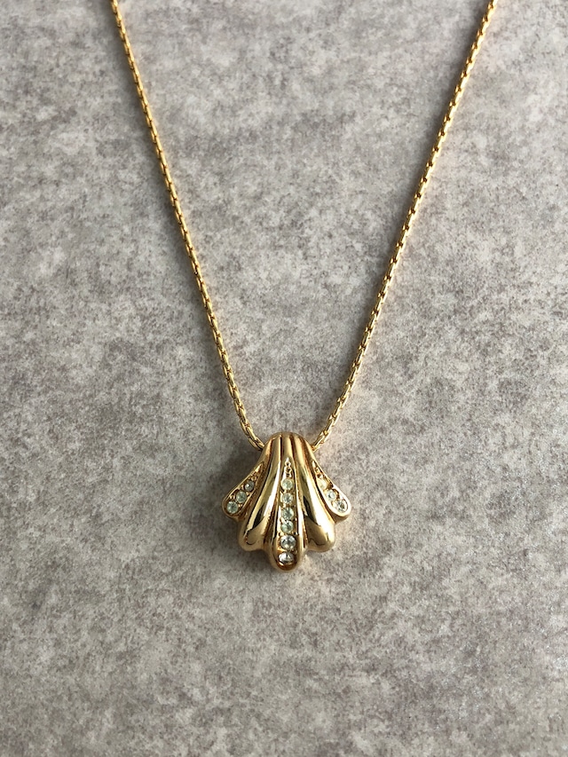 Christian Dior クリスチャン ディオール ネックレス ゴールド シェルモチーフ vintage ヴィンテージ オールド 6duj7f