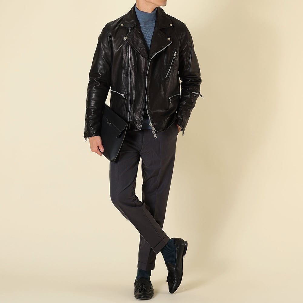 BV_＜本物志向の方はぜひ＞新生！ラムレザーダブルライダース