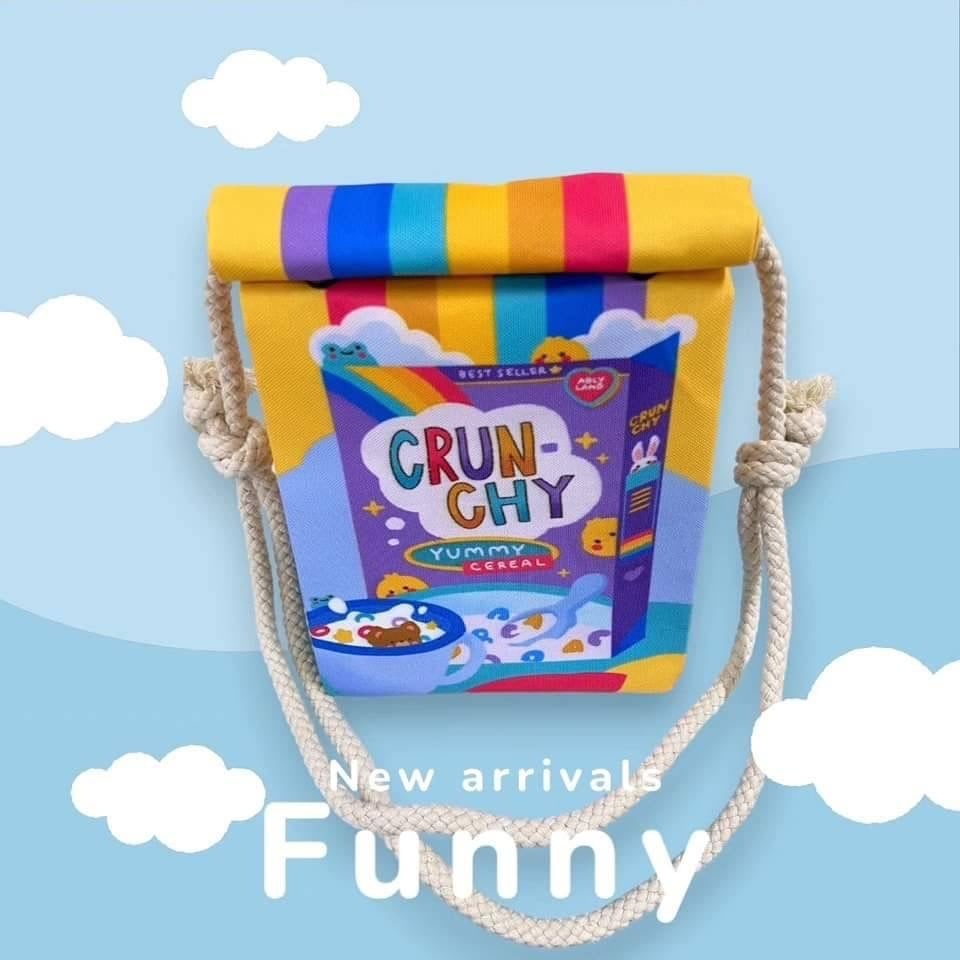 ロープショルダーバッグ【CRUNCHY BAG】紙袋風 〚アメリカン雑貨 アメトイ〛