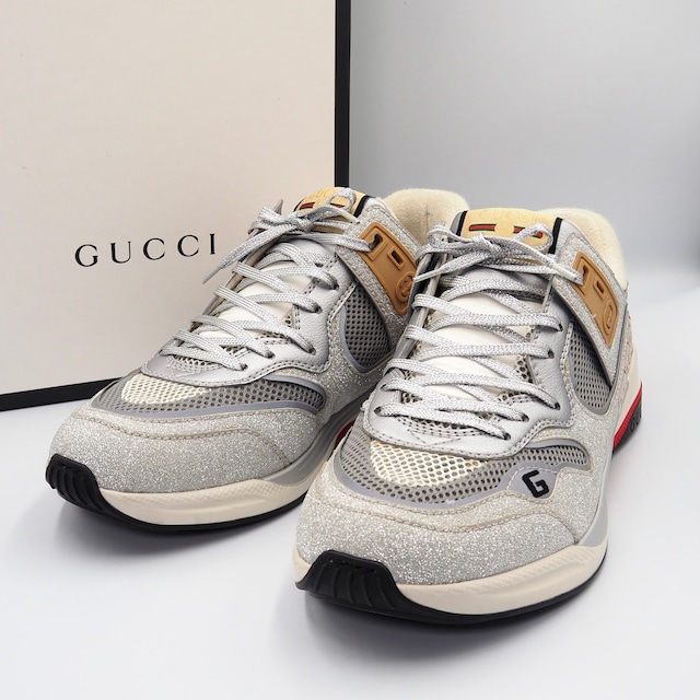 【未使用品】 GUCCI ウルトラスペース グリッター ローカット スニーカー グッチ