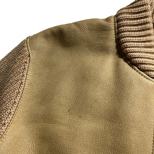 NEIL BARRETT mouton panel drivers knit jacket