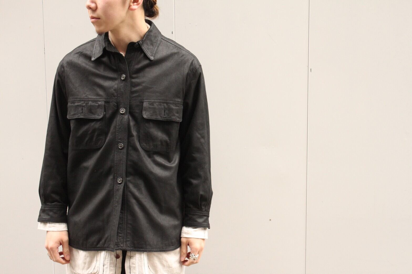 BRUNELLESCHI Leather Shirt ITALY製