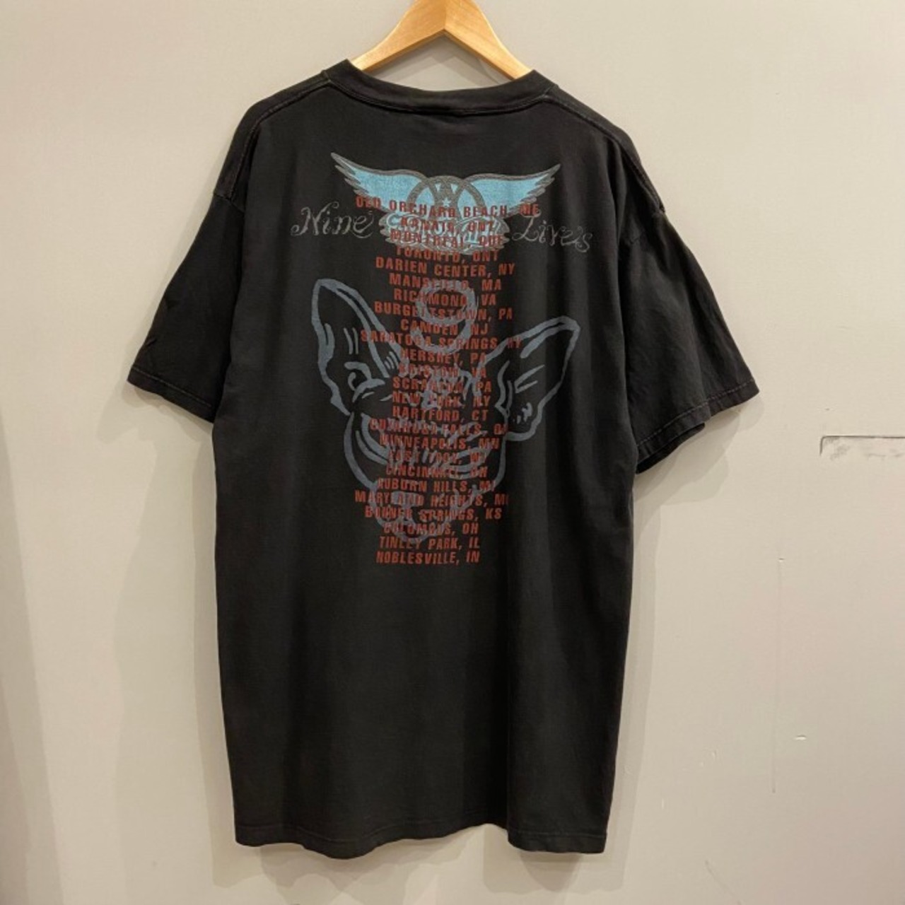 新入荷SALE対象外】00年代 エアロスミス Nine Lives バンドTシャツ 