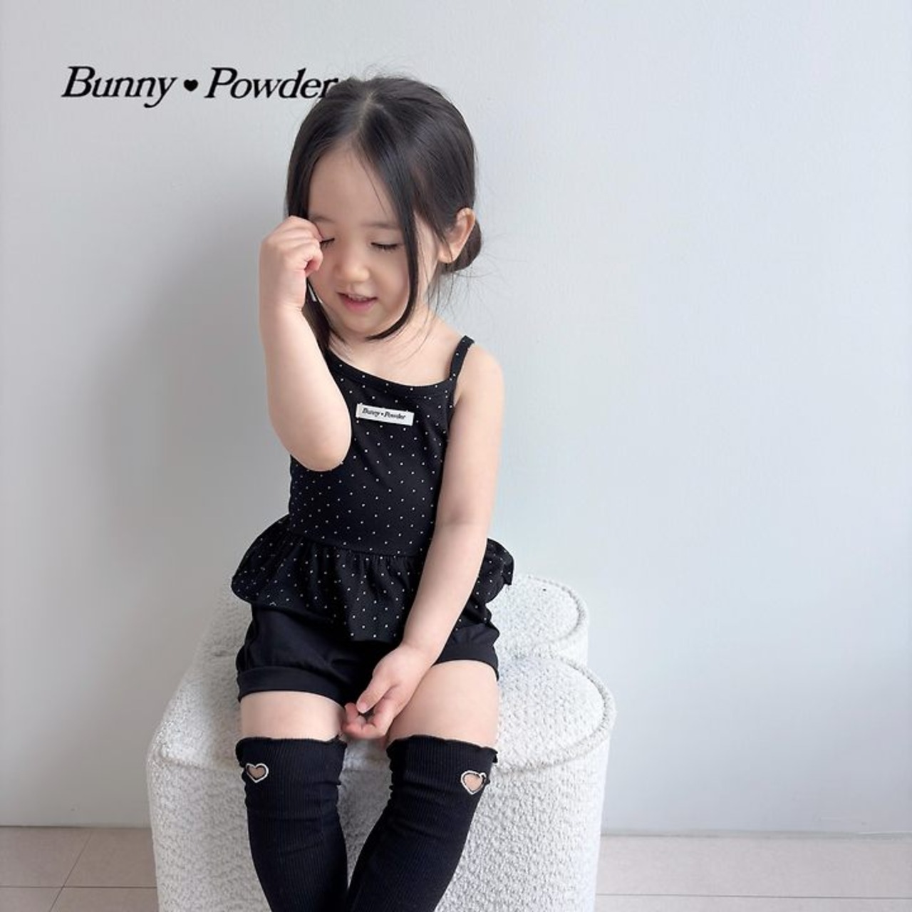 [Bunny Powder] (Planning) Dot Layered Sleeveless (2XL/3XL/4XL) / [버니파우더] 기획)도트레이어드나시 (2XL/3XL/4XL)