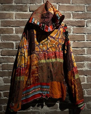 【Caka act3】"CHICO'S" Special Patchwork Loose Hoodie Jacket