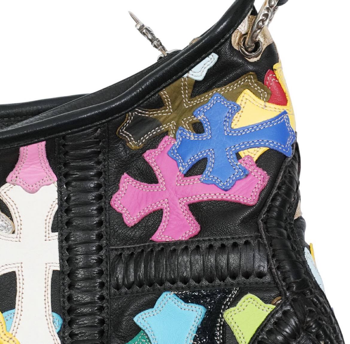 CHROME HEARTS クロムハーツ クロスパッチ カバン マルチカラー