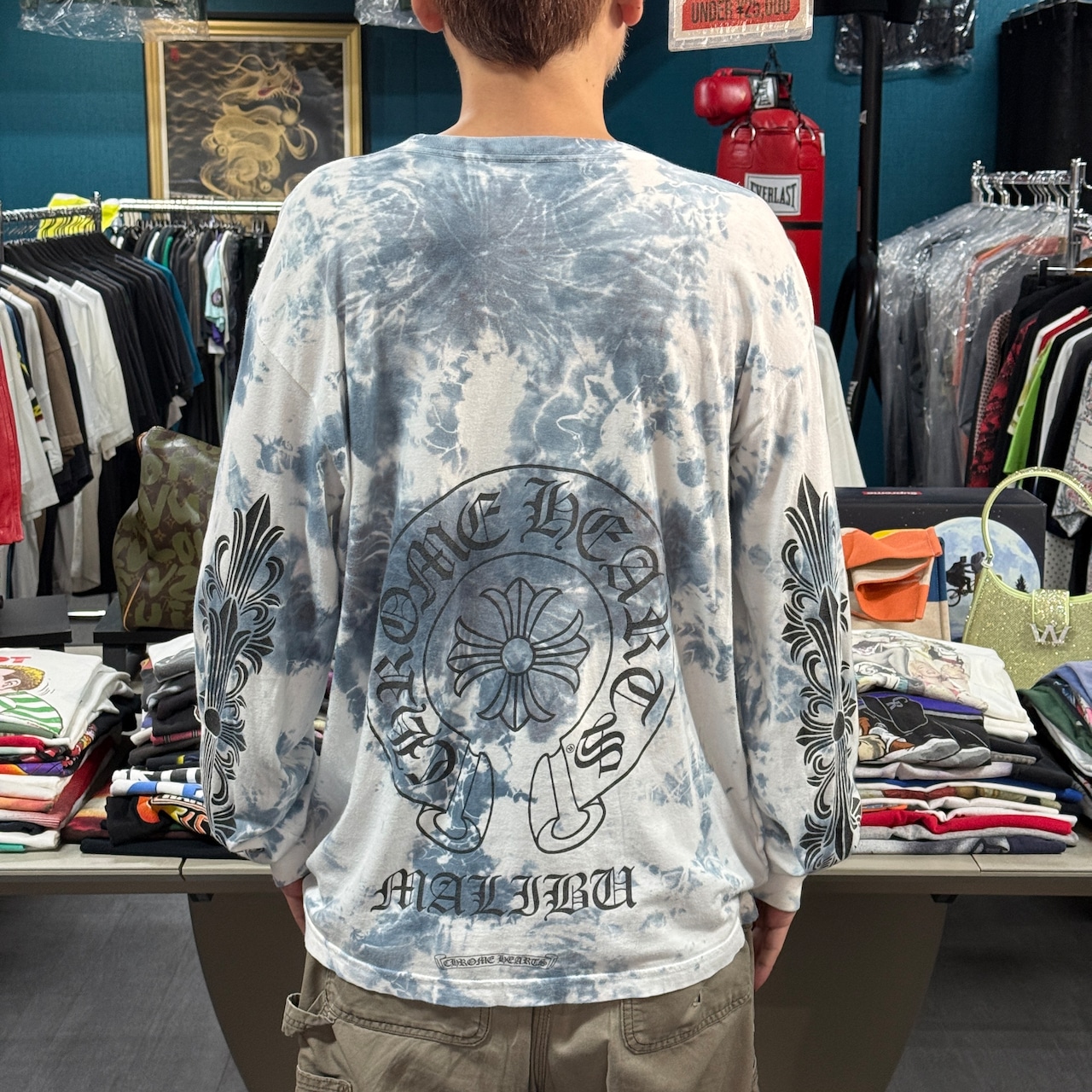 【CHROME HEARTS】クロムハーツ "Tie Dye Malibu Horseshoe" ロングスリーブTシャツ