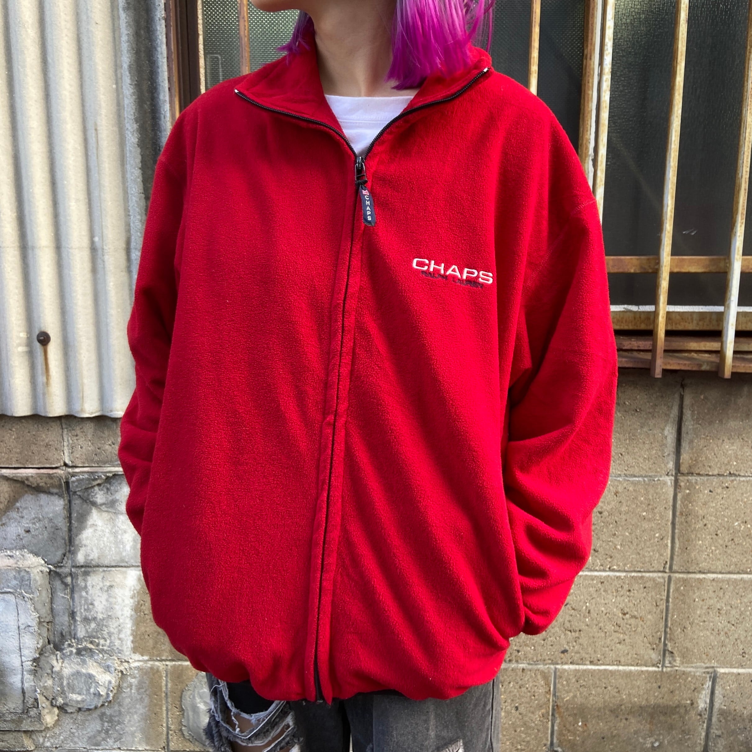 90年代 CHAPS RALPH LAUREN チャップス ラルフローレン フリース 