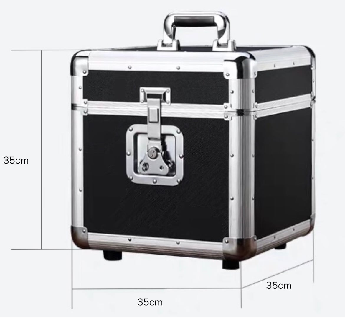 レコードケース アルミ製 中型　レコードも付けます レコードケース アルミ製 中型 レコードも付けます 格安sale