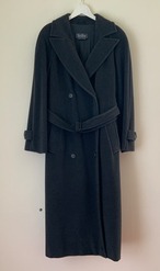 gray wool long coat