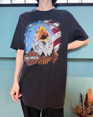 1990'S HAREY-DAVIDSON / Vintage Printed T-Shirt