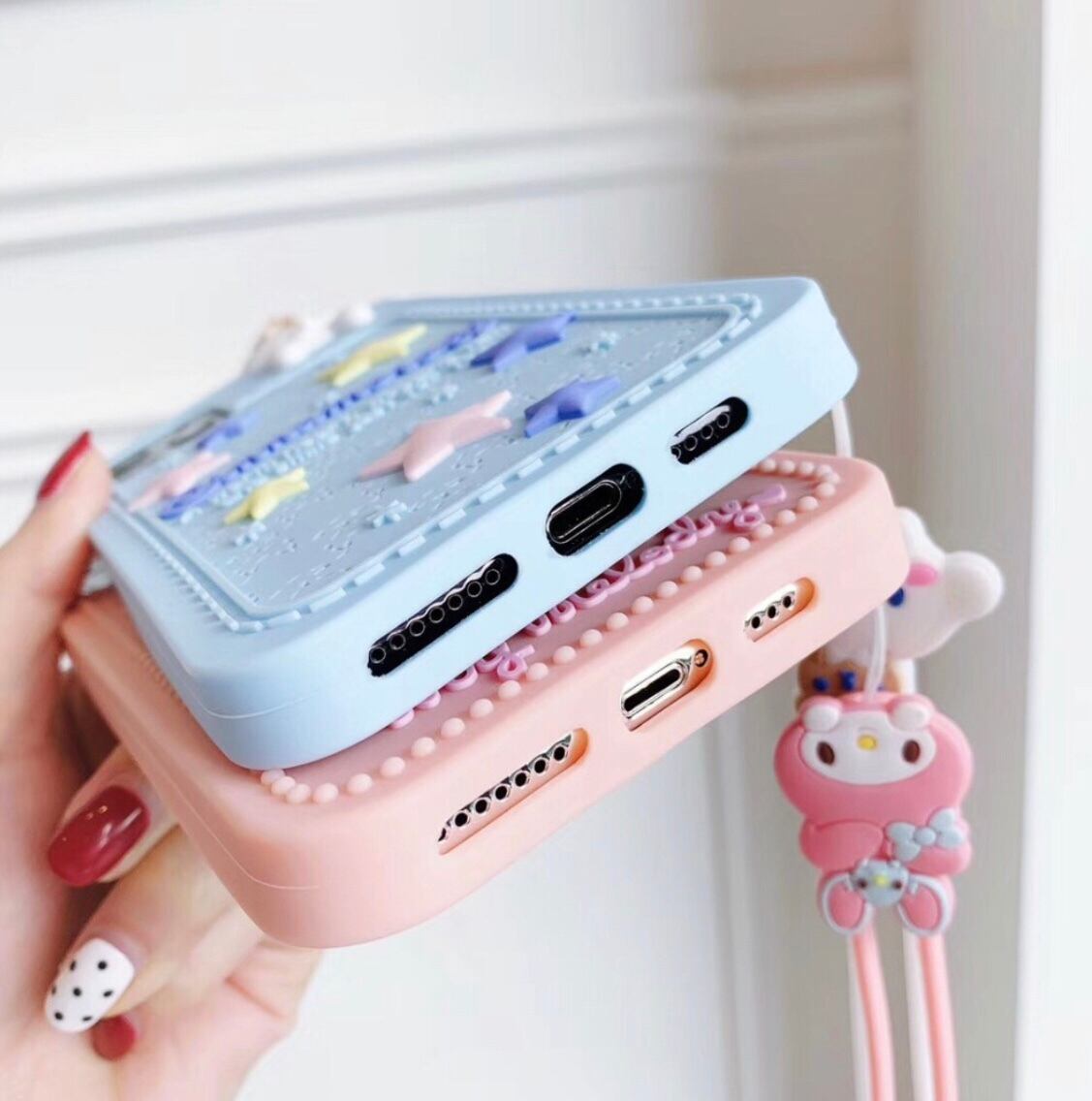 サンリオ マイメロディ iPhoneケース オリジナルストラップ付き
