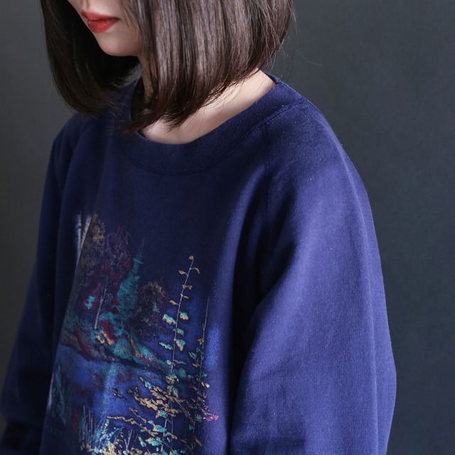 fantastical art print loose sweat