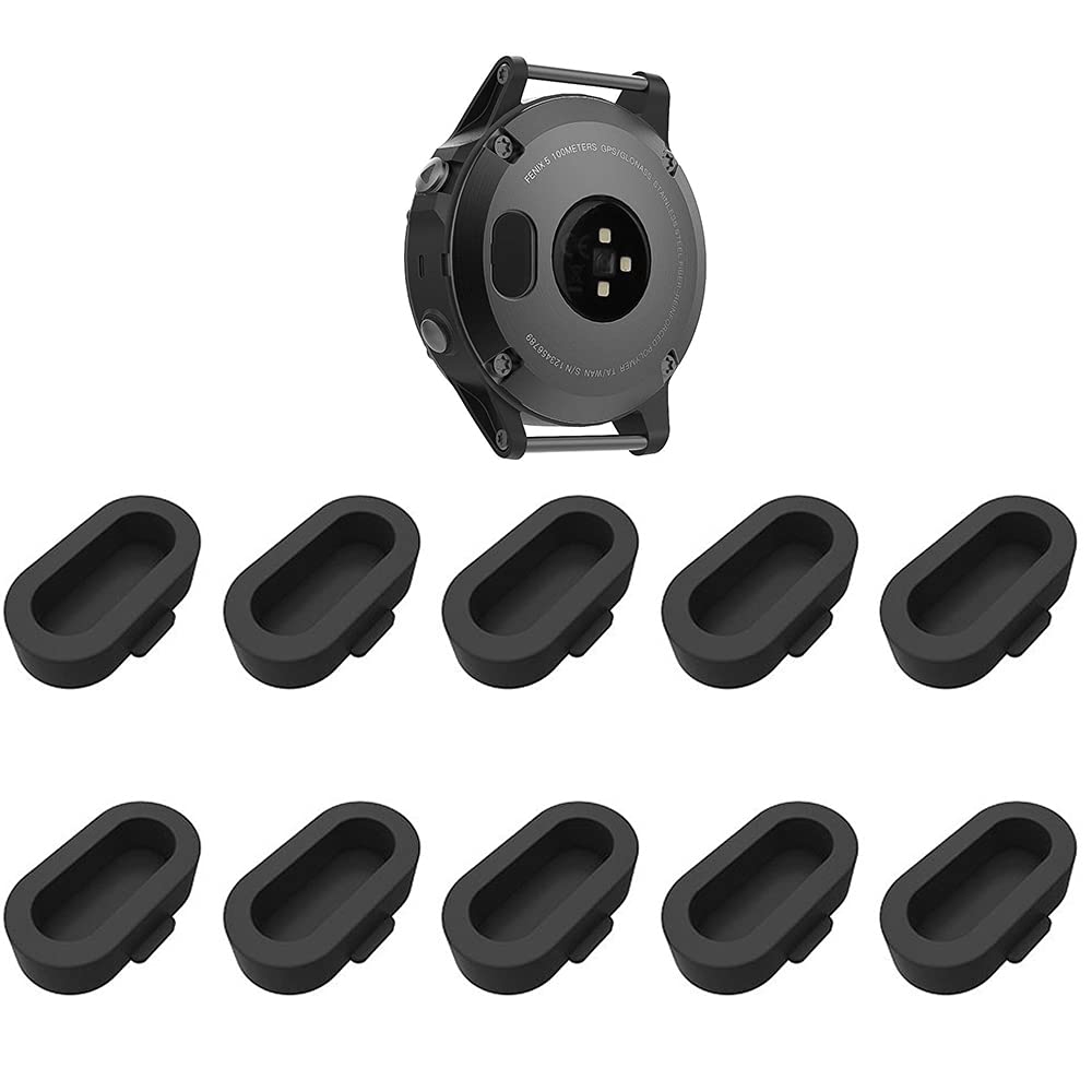 【人気】Miimall汎用GARMIN(ガーミン)用防塵プラグ Approach S70/Forerunner 965/265/255/Fenix 7/7X/7S/5/5S /5X/6/6S/6X/Instinct/Instinct 2/2S/Venu 2/2 plus/2S/ForeAthlete745/Approach S62/S60/S62 充電器ポートチャージャーポートForeAthlete245(ブラック)