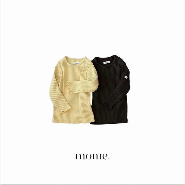 【取寄】MOME ベラリブTシャツ｜秋服｜韓国子供服｜ 26/AT
