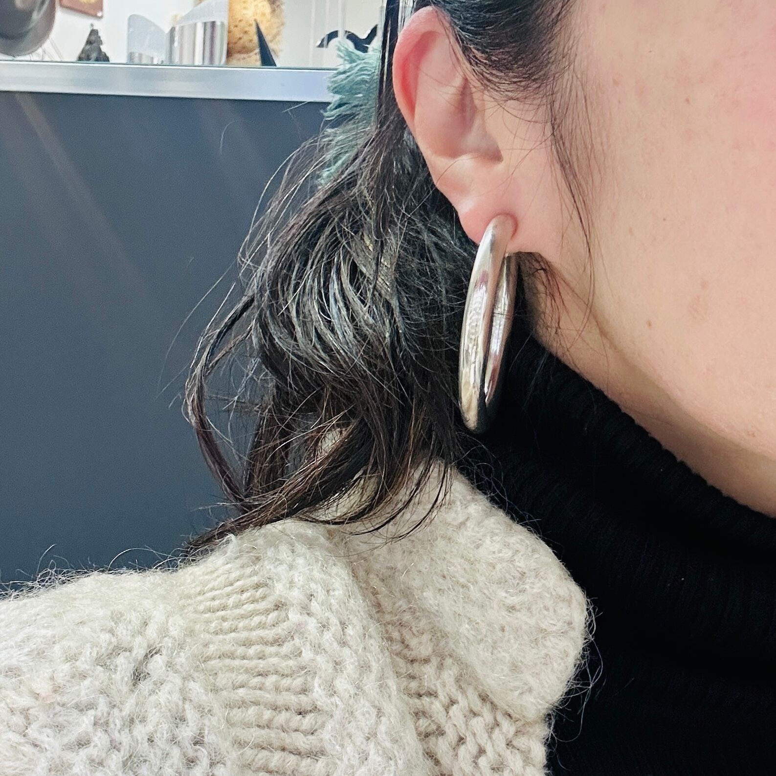 シルバー925 HUGEフープピアス | Milo Antiques & Vintage