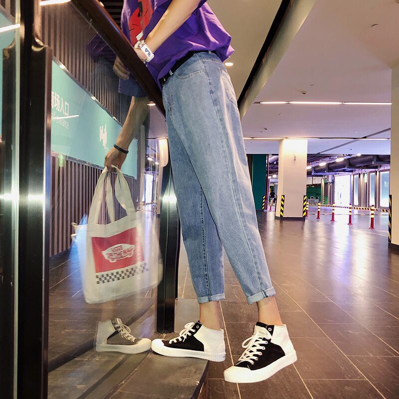 全2色 デニム パンツ ストレート カジュアル シンプル 無地