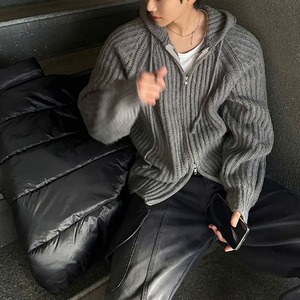 ルーズフィットニットパーカ　1253