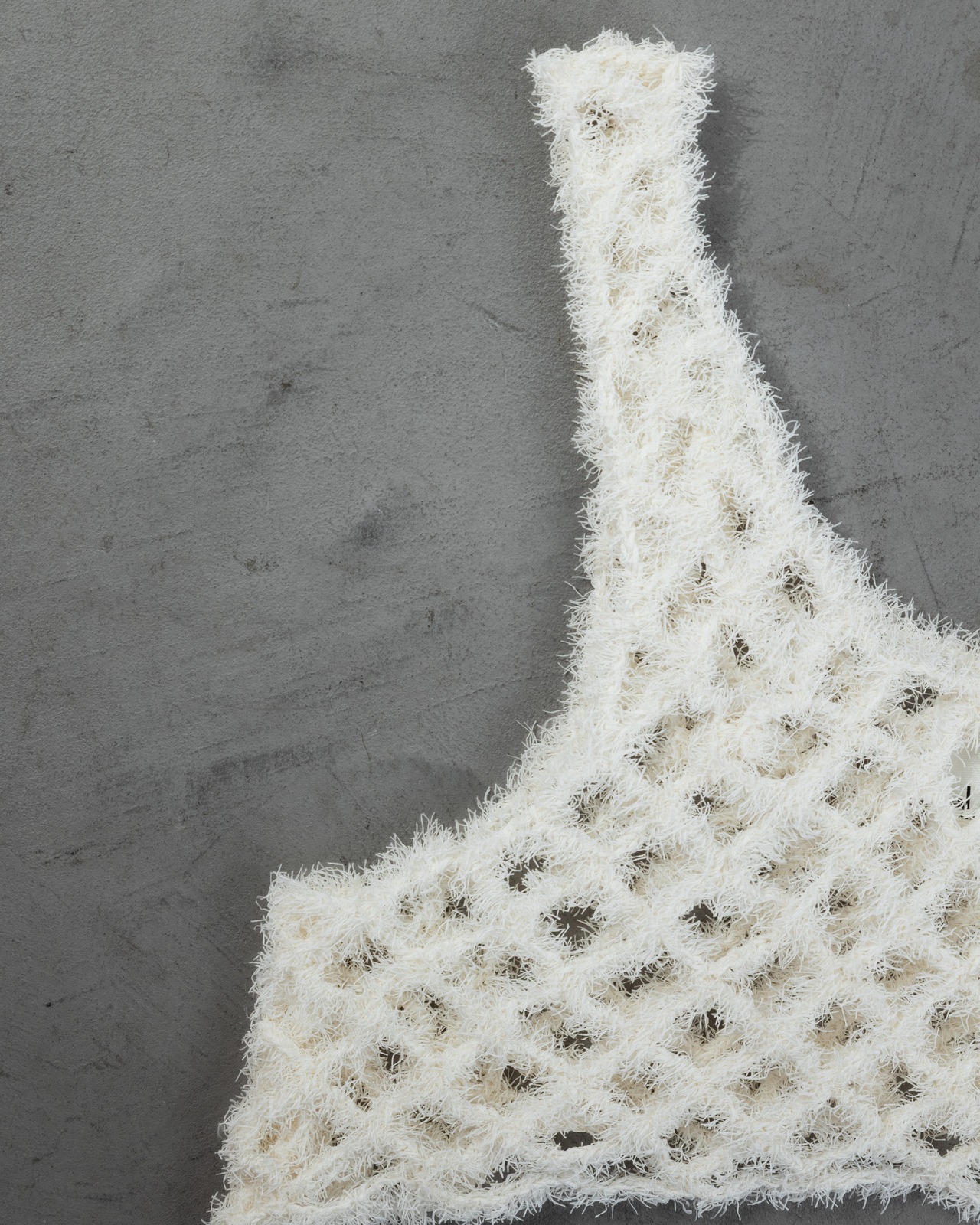 Canapa Touch Fancy Crochet Vest Knit