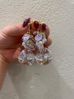 pearl aurora bubble [earring]