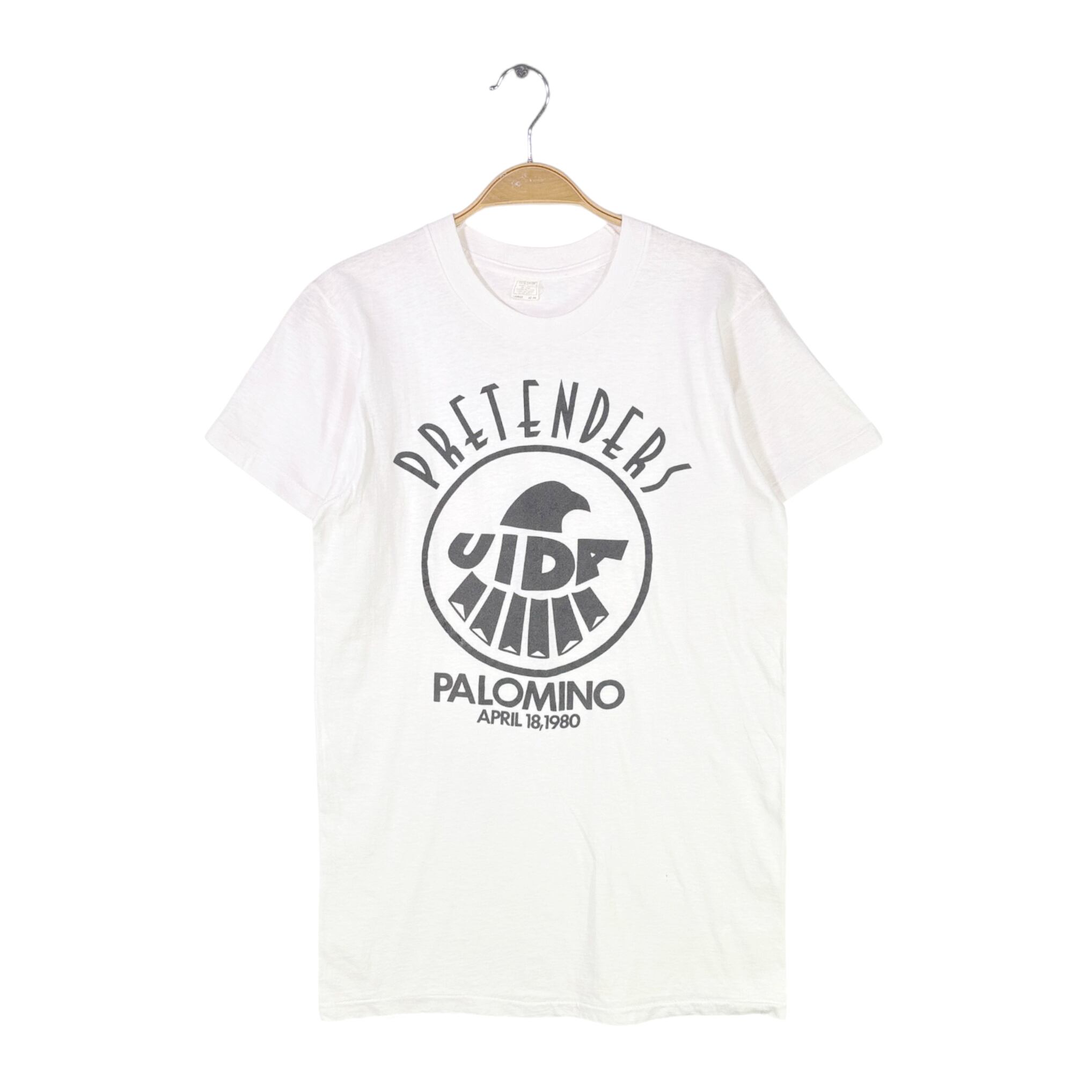 80s プリテンダーズ USA製 ヴィンテージTシャツ ロックTシャツ クリッシーハインド PRETENDERS サイズL 古着 @AAA1379