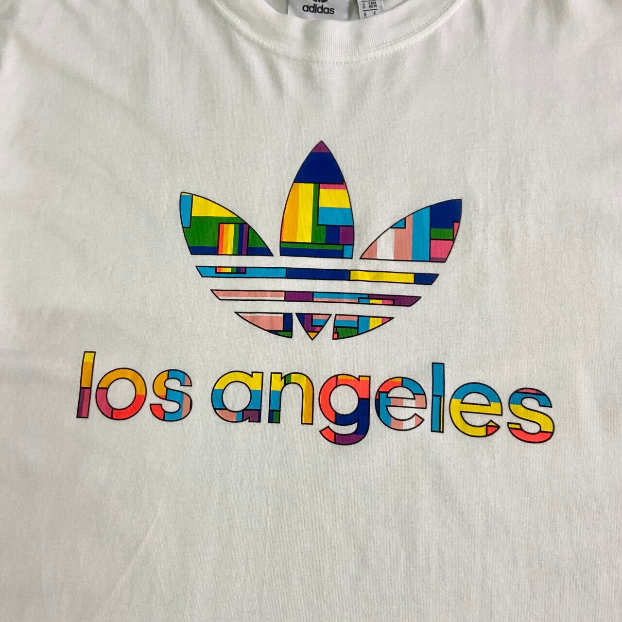 adidas アディダス ロサンゼルス トレフォイルロゴ プリントTシャツ 