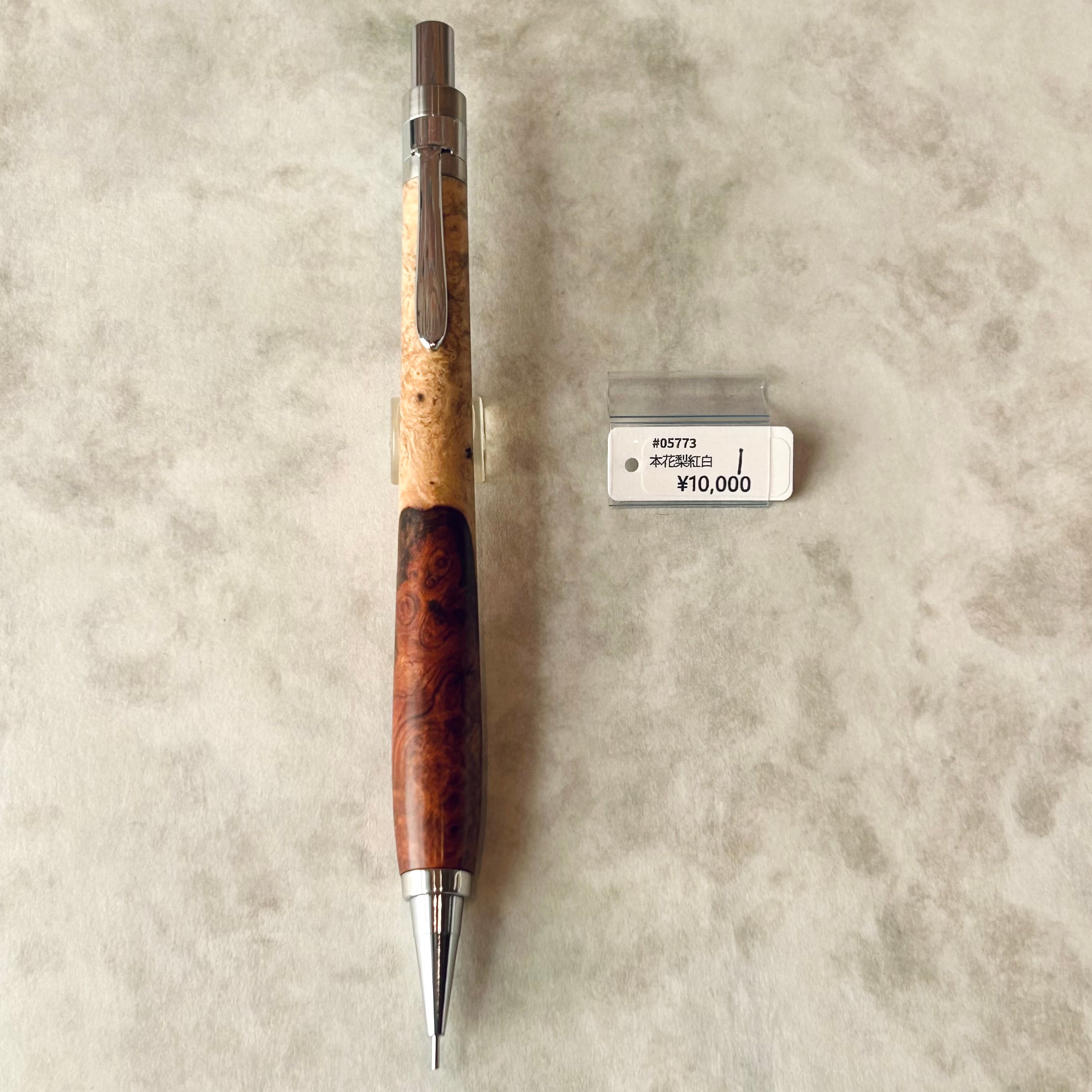 Steef&co stドラフト　本花梨上杢　シャープペンシル0.5mm Steef&Co. DM-1 シャープペンシル 【 本花梨紅白 ① 】 | ペンネジューク