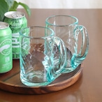 琉球ガラス 奥原硝子製造所 ジョッキ  Ryukyu glass Beer mug #282-1