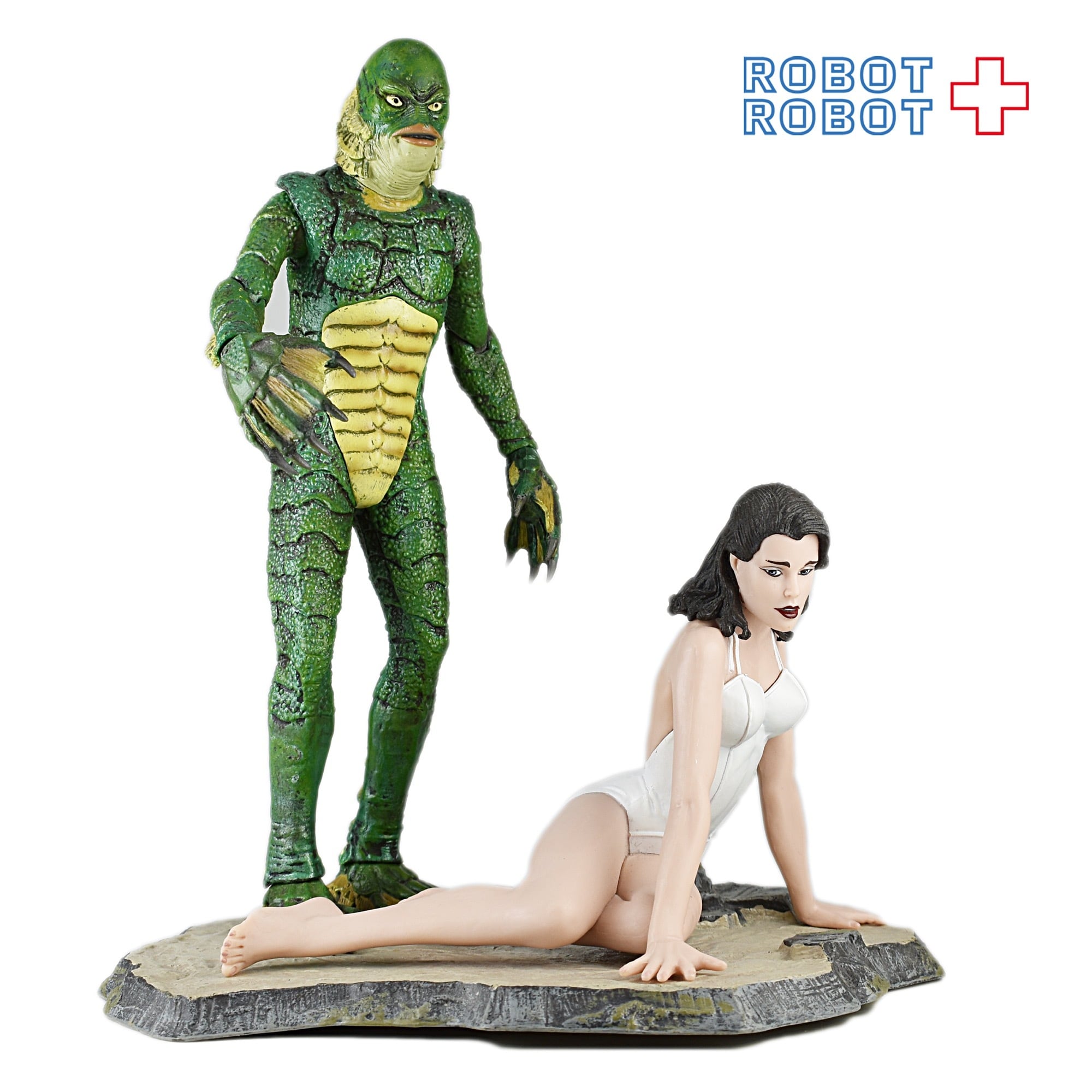 半魚人 ブラックラグーン Creature フィギュア 箱付 ダイアモンドセレクト 大アマゾンの半魚人 半魚人 & 水着の女性