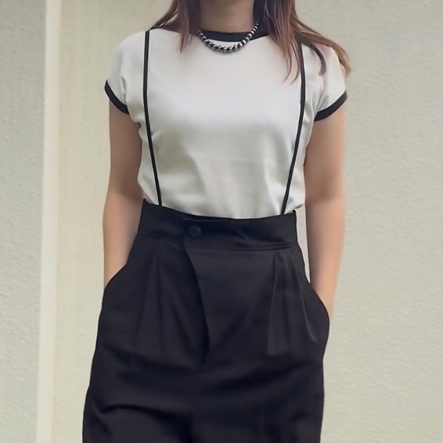 ラスト1点【YENN（イエン）】ショートスリーブ リブT / SHORT SLEEVE RIB TEE