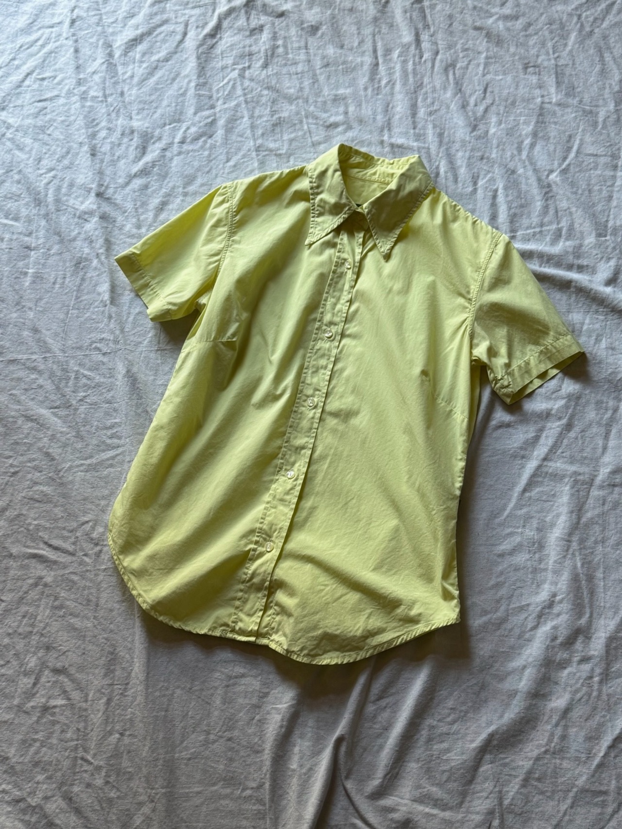 "KATHARINE HAMNETT" S/S Lime Yellow Shirt