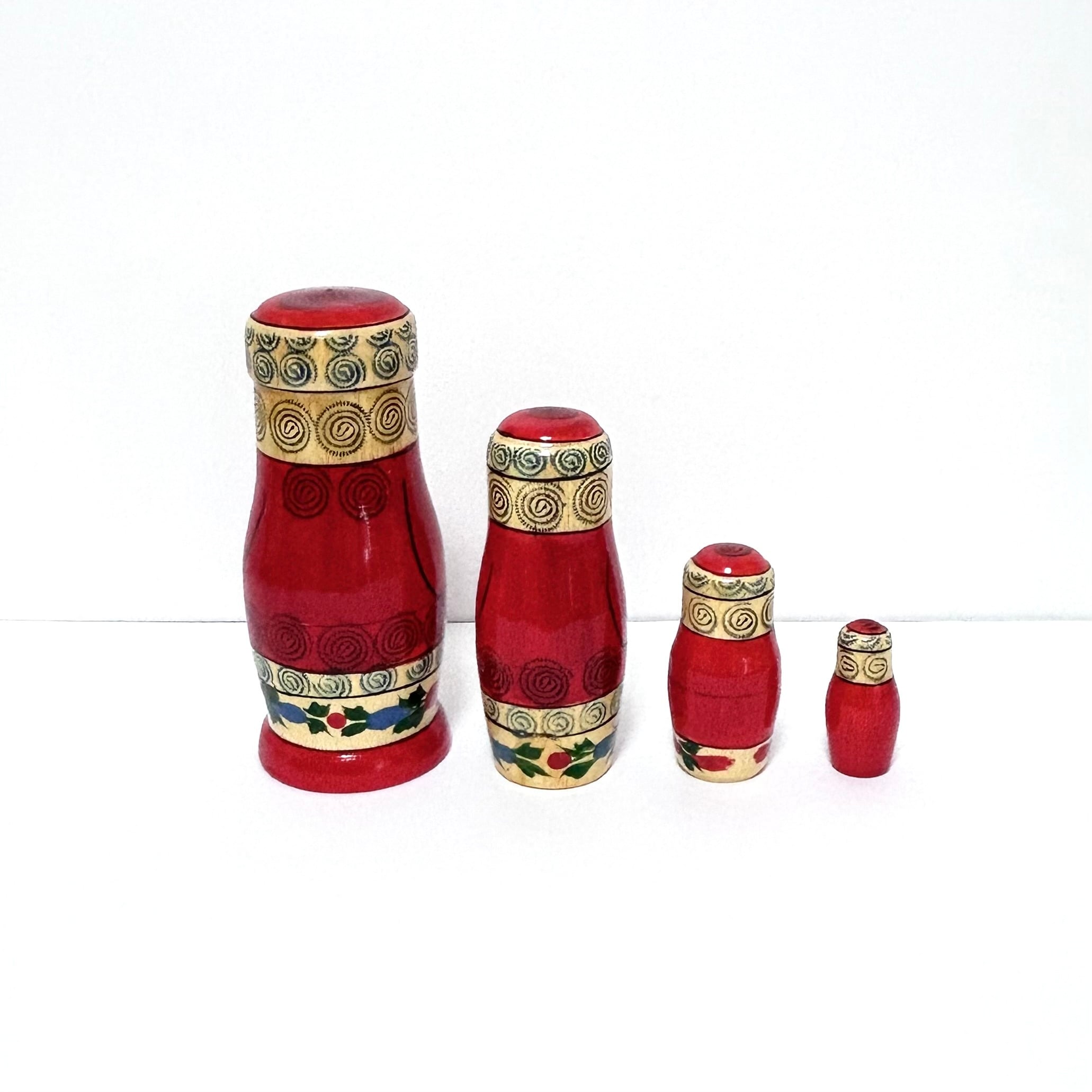 サンタクロース マトリョーシカ13cm 4ピース A セミョーノフ