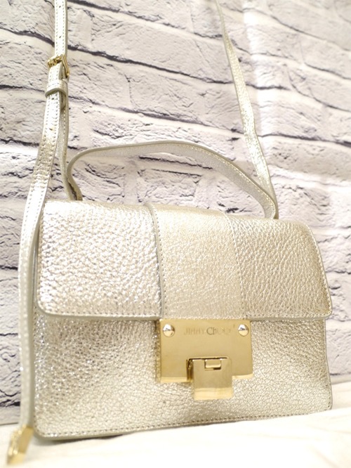 美品★JIMMY CHOO ジミーチュウ REBEL MINI ハンドショルダー 2way クロスボディ レザー バッグ★ コーデのポイントにピッタリな定番モデル