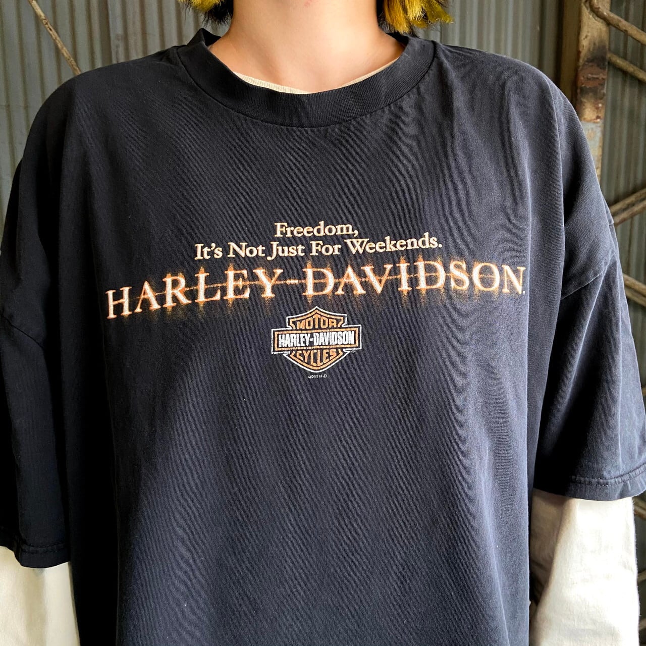 ビッグサイズ Harley-Davidson ハーレーダビッドソン フロントロゴ