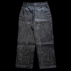 BLAZED LOGO RIGID BAGGY DENIM
