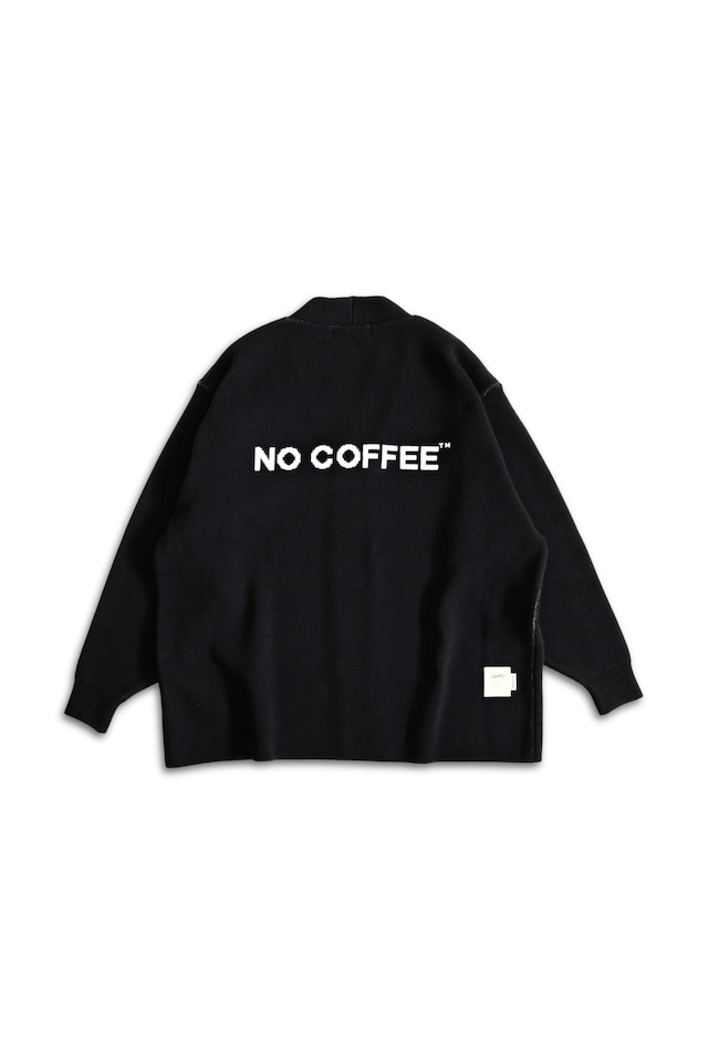 【NO COFFEE × 眠家（ノーコーヒー  × ミンカ）】ビッグシルエット コットンニットカーディガン