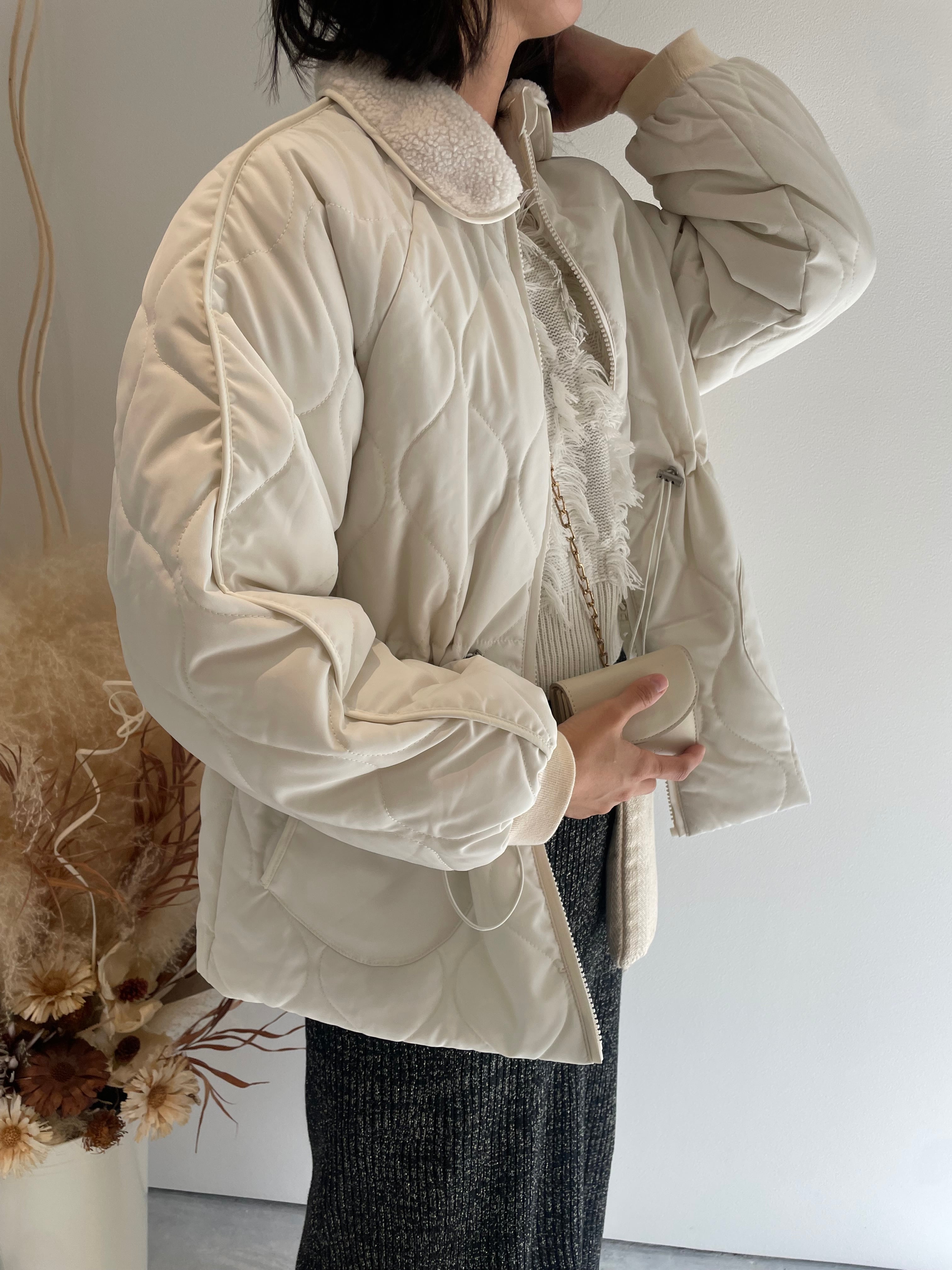 ORIGINAL】 boa collar quilting coat （ladies）即納 | calin